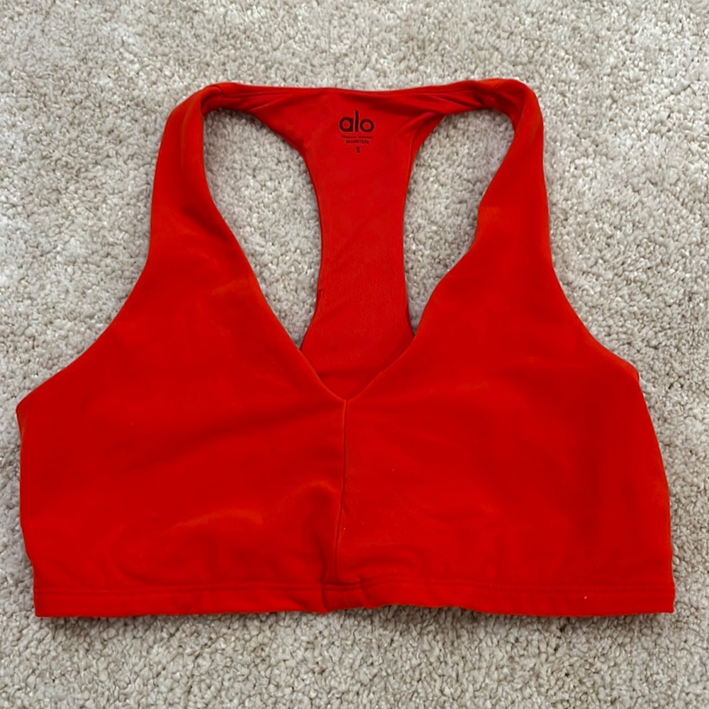 ALO Yoga Red Sports Bra